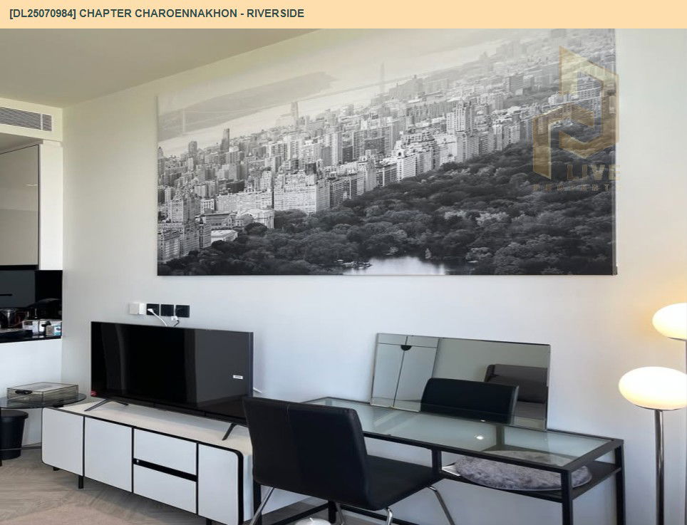 รูป MDL25070984 ให้เช่าคอนโด แชปเตอร์ เจริญนคร - ริเวอร์ไซต์ (Chapter Charoennakhon - Riverside) ใกล้ BTS กรุงธนบุรี พร้อมเข้าอยู่ โทรด่วน 0638692663 LineID @655ebbvc - รูปที่ 3/10