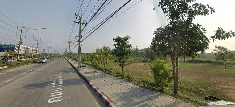 รูป ที่ดินหนองจอก ที่ดินติดถนนใหญ่ ที่ดินติดริมถนนเชื่อมสัมพันธ์ 9 ไร่ ใกล้แยกมหานคร ถนนเชื่อมสัมพันธ์- ถนนสุวินทวงศ์ - รูปที่ 2/3