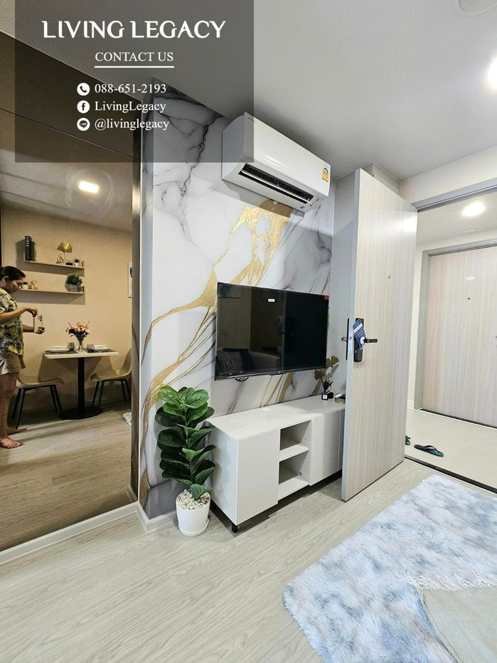 รูป SJ25YP ให้เช่าคอนโด Atmoz Oasis Onnut 28 ตร.ม. ชั้น 5 ตึก D line id : @livinglegacy - รูปที่ 5/25