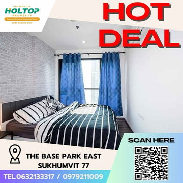 #Z1696 ให้เช่าคอนโด The Base Park East Sukhumvit 77