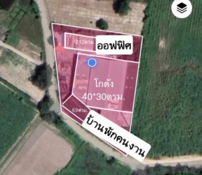 picture Warehouse for sale FA111, EEC yellow, with office worker housing, Nong Hong, Phan Thong, Chonburi. 1200 sq m, 2 rai, Amata Chonburi, 12 km. - 11/12