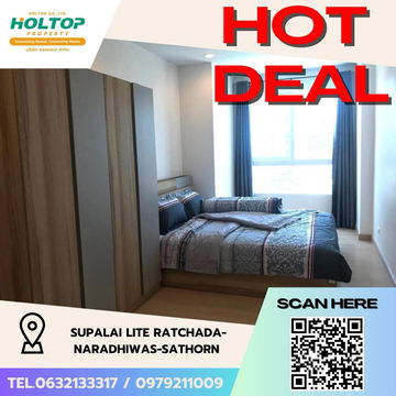#Z1709 ให้เช่าคอนโด Supalai Lite Ratchada-Naradhiwas-Sathorn