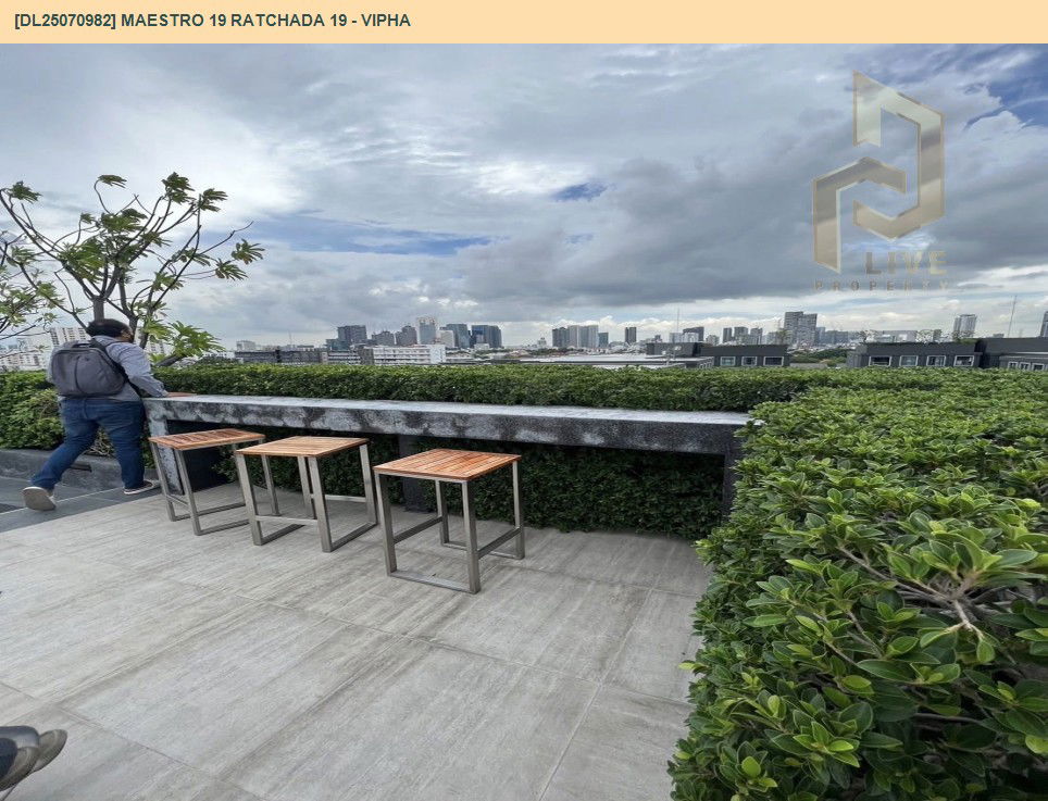 picture DL25070982 Condo for rent, Maestro 19 Ratchada 19 - Vipha near MRT รัชดาภิเษก, ready to move in, call urgently 0656133286 LineID @534wlwof - 11/11