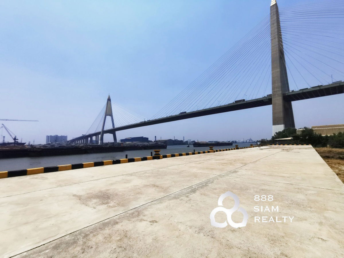 picture For sale!! Land with a pier, next to the Chao Phraya River. - 2/13