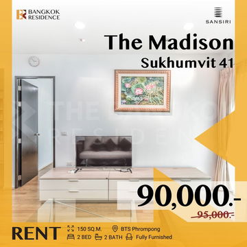 The Madison Condominium Sukhumvit 41 💥 New in! Spacious on the main Sukhumwit-Phrompong, Near BTS Phrompong