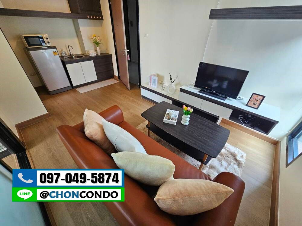 รูป Living Avenue ตึกD ชั้น6 บางแสน -------------ห้องมุม------------Tel 097-049-5874 (Line: @choncondo มี@ด้วย) - รูปที่ 2/4