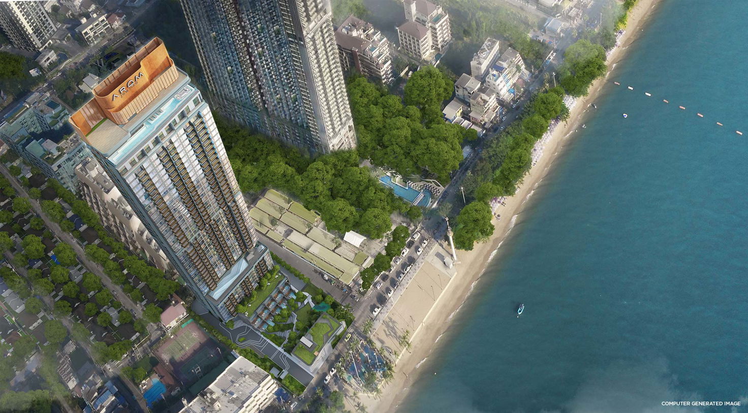 รูป 2 Bedrooms Condominium @ Arom Jomtien - รูปที่ 10/11