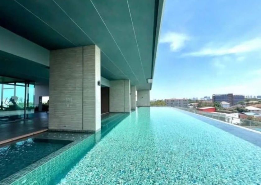 picture P1127 Condo for rent Amber by Eastern Star, next to MRT, purple, open view, built-in room, beautifully decorated, ready to move in. - 11/15