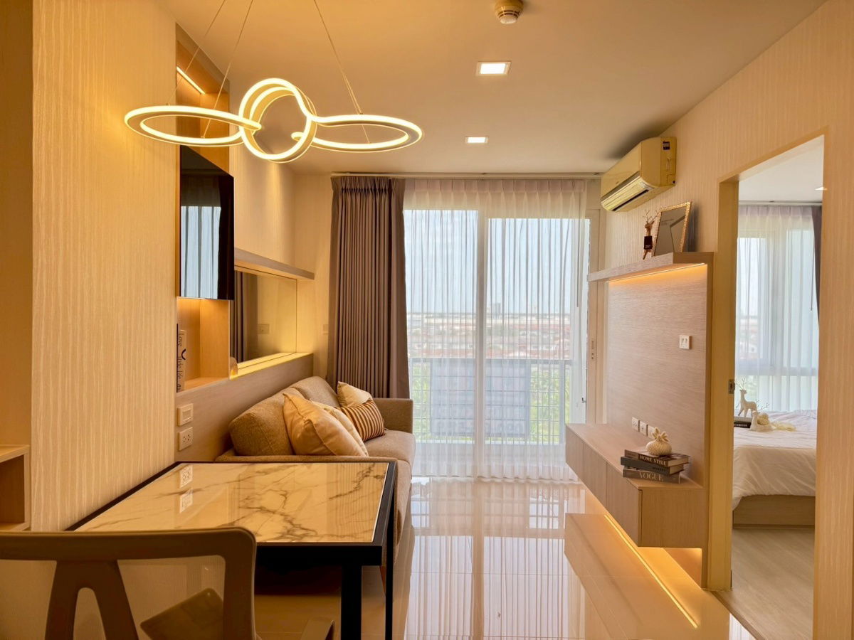 รูป 💥 คอนโด Airlink Residence ราคาดีล้านต้น ๆ เท่านั้น! ใกล้ ARL ลาดกระบัง ✈️ ขายคอนโดรีโนเวทใหม่ ห้องสวยแต่งครบ บิ้วอินทั้งห้อง พร้อมอยู่ - รูปที่ 3/12