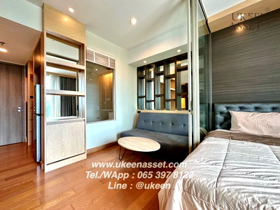 Condos for rent : UK01-346 Marina Bayfront Sriracha for rent, next to the sea, convenient transportation : 1 bedroom, 35 sq m., 12,000 baht/month