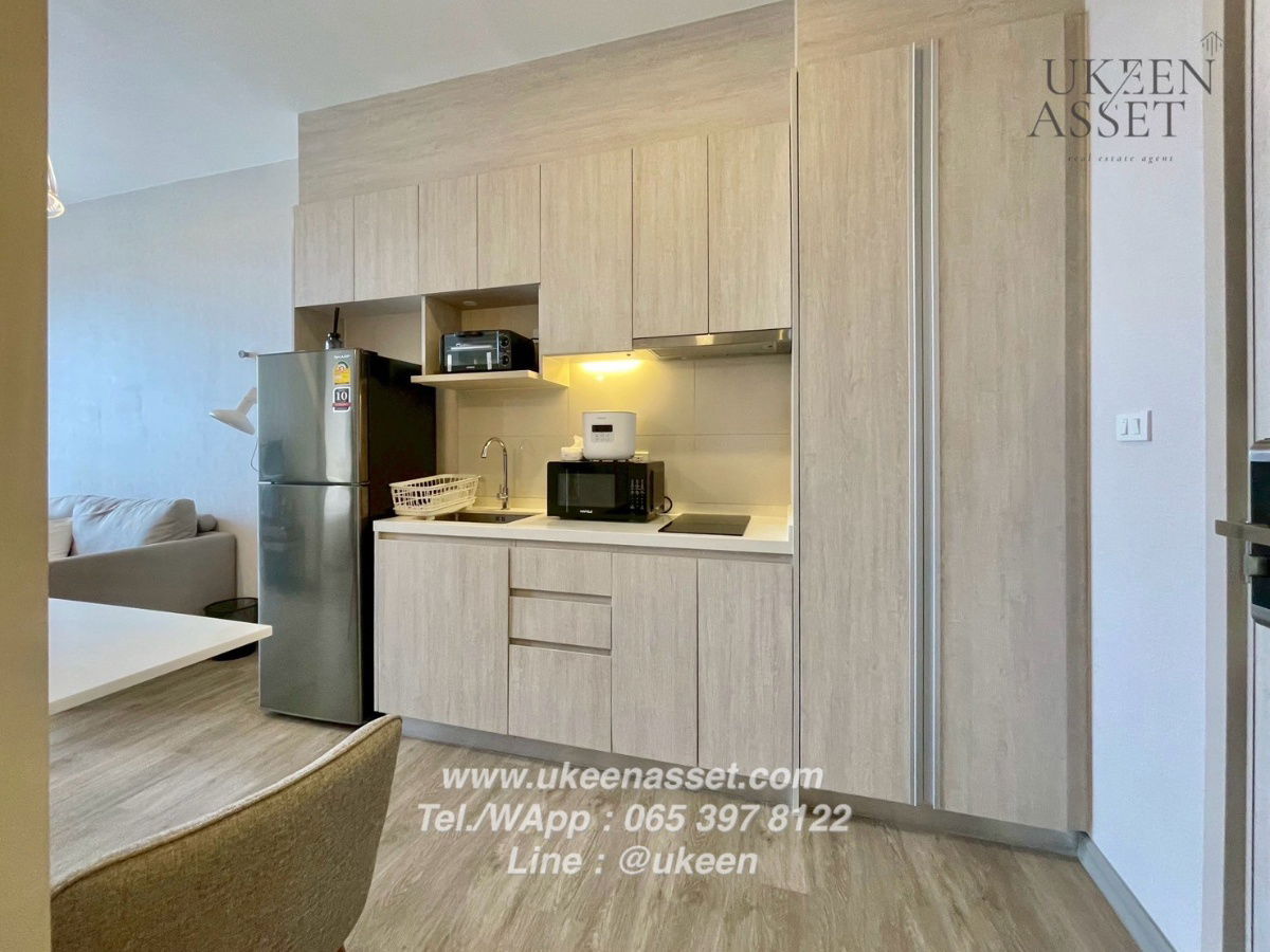 picture UK01-008 For rent KEEN Centre Sriracha Condo 40 sq m. (1 bedroom) 12A floor, city view, beautiful and eye-catching. Free cleaning maid 2 times/week! - 13/15
