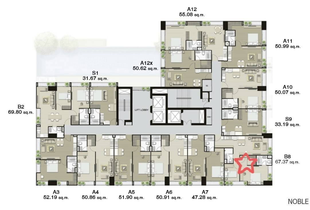 รูป Noble Refine | BTS Phrom Phong Station - รูปที่ 5/5