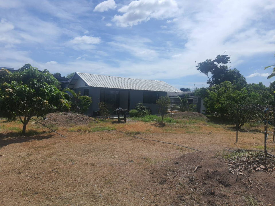 picture Land for sale, 2 rai 237 sq m., filled in, 1 m. higher than the road, with a concrete wall to preven - 6/10