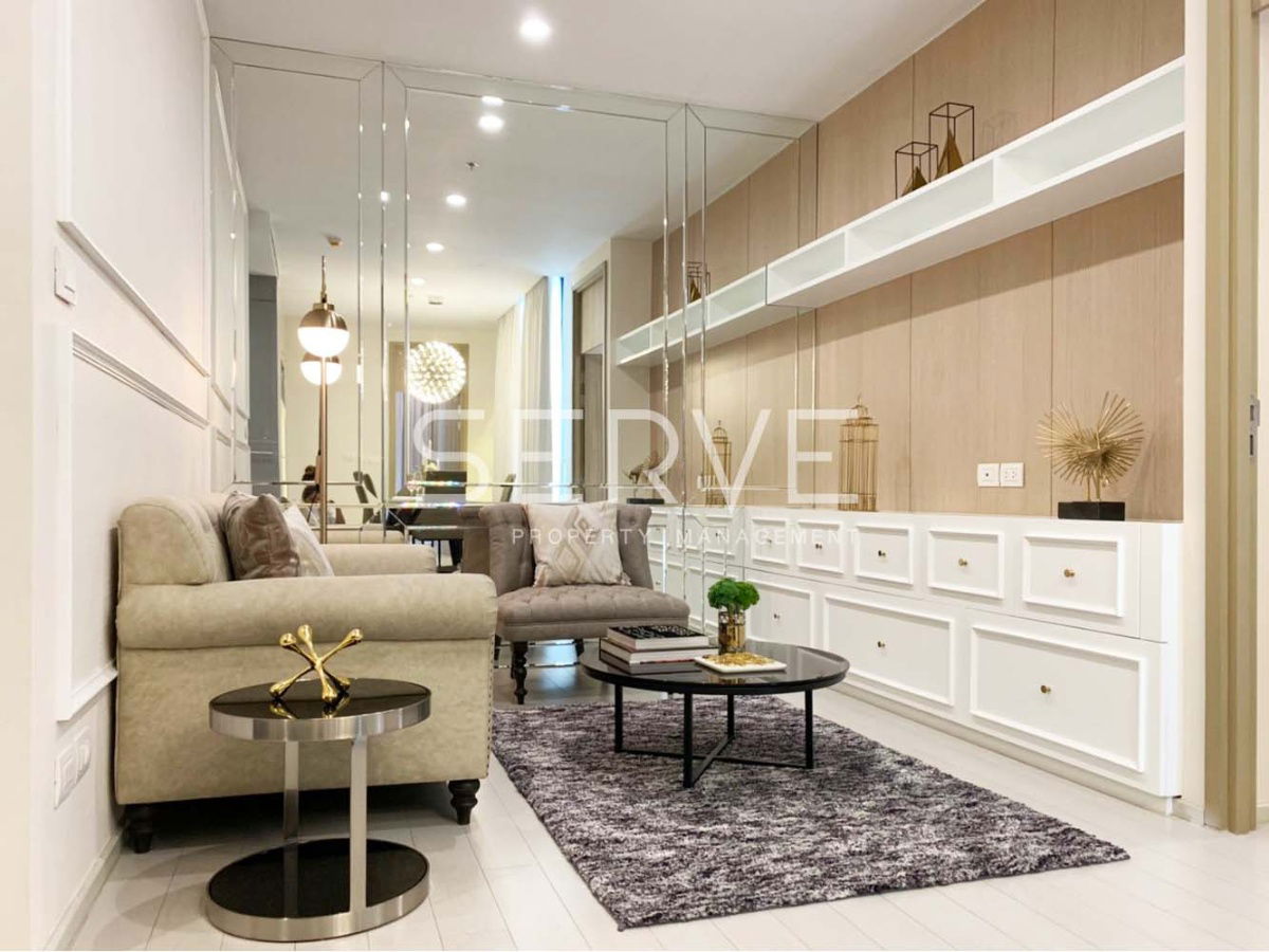 picture 🔥55K🔥 - Corner Unit 2 Beds 1 Bath 70.58 sq.m. Good View and Perfect Location Next to BTS Phloen Chit at Noble Ploenchit Condo / For Rent - 1/7
