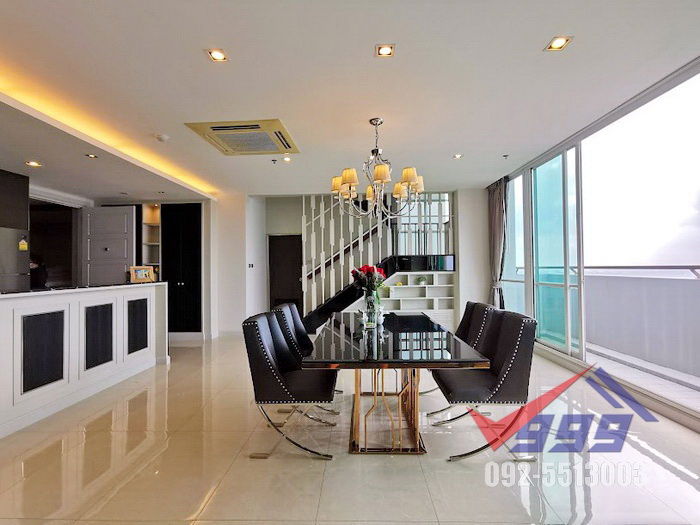 รูป ให้เช่าคอนโด เดอะโฟร์วิงส์ เรสซิเดนซ์  3 ห้องนอน Penhouse Duplex ใกล้ Brighton College Bangkok - รูปที่ 10/64