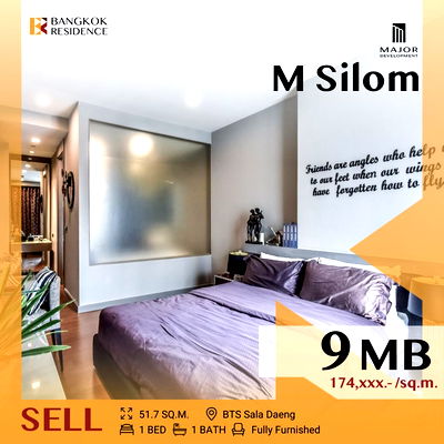 Condos for sale MRT Sam Yan :  M Silom near BTS Chong Nonsi Ready-to-move-in, Prime Location Condo 