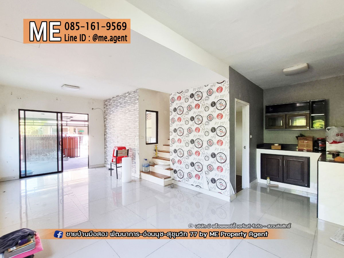 picture For Sale Townhouse Pruksa Ville 57 pattanakran 32 30 SQW. Near Ekkamai, Thonglor, Sukhumvit, call 064-954-9619 (TB56-30) - 8/23