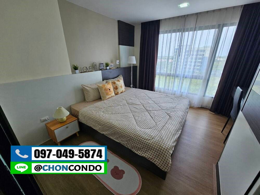 รูป Living Avenue ตึกD ชั้น6 บางแสน -------------ห้องมุม------------Tel 097-049-5874 (Line: @choncondo มี@ด้วย) - รูปที่ 3/4