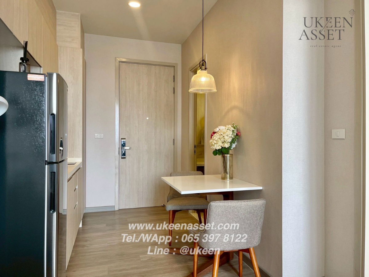 picture UK01-008 For rent KEEN Centre Sriracha Condo 40 sq m. (1 bedroom) 12A floor, city view, beautiful and eye-catching. Free cleaning maid 2 times/week! - 15/15