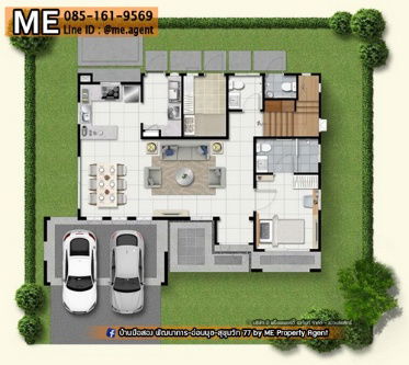 picture For Sale The Plant Elite Pattanakarn 38, 3-Storey Detached House, 2 double floor living rooms, free furniture call 085-161-9569 (BT18-51) - 26/28
