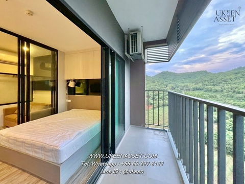 UK01-316 Condo for rent Knightsbridge The Ocean Sriracha: 1 Bedroom 30 sq m., 12th floor, mountain view | Ready to move in 8,000 baht/month
