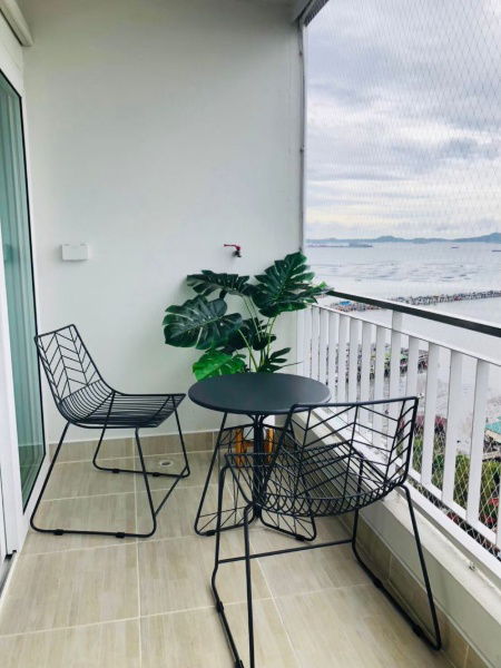 picture Ladda Condo View Sriracha for rent, beautiful room, high floor, sea view, fully furnished, move in ready. - 12/14