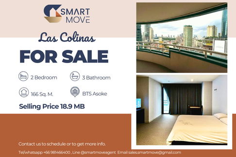 🔥 For Sale !! 🔥 Code C20250700055..........Las Colinas, 2 bedroom, 3 bathroom, high floor 17++, Rare Item, furnished, Special Deal!!📣📣