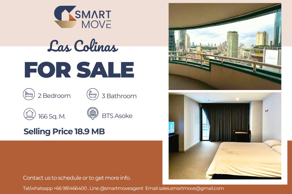picture 🔥 For Sale !! 🔥 Code C20250700055..........Las Colinas, 2 bedroom, 3 bathroom, high floor 17++, Rare Item, furnished, Special Deal!!📣📣 - 1/9