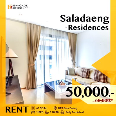 Condos for rent : Saladaeng Residences 🌟 Rare Find - Elegant Living in a Prestigious,🚄 Near BTS Sala Daeng
