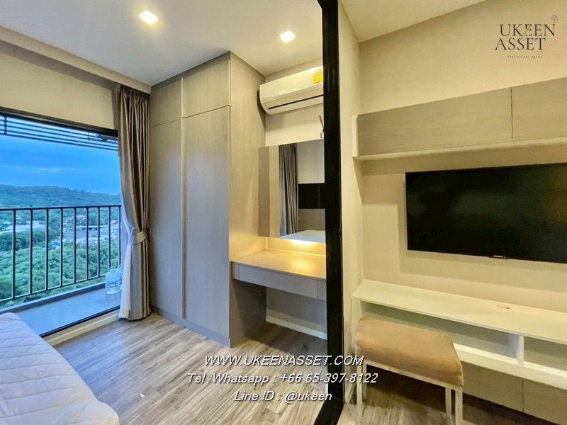 รูป UK01-316 ให้เช่าคอนโด ไนท์บริดจ์ ดิ โอเชี่ยน ศรีราชา: 1 Bedroom 30 ตรม. ชั้น 12  วิวภูเขา | พร้อมอยู่ 8,000 บาท/เดือน - รูปที่ 5/10