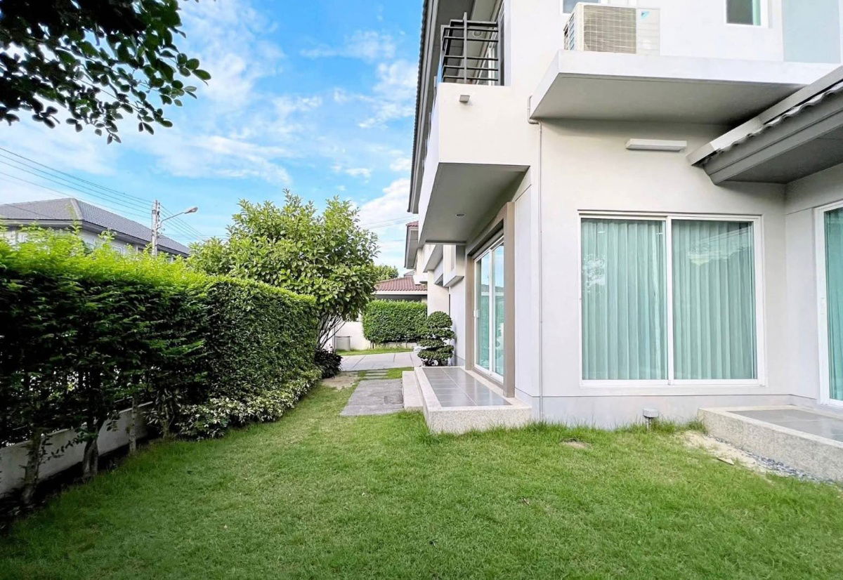 picture House for rent, detached house Life Bangkok Boulevard Rangsit, corner unit, largest in the project, fully furnished. - 22/26