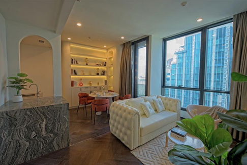 ให้ เช่า คอนโดหรูห้องพิเศษ ESSE Sukhumvit 36 ติด BTS ทองหล่อ 2 นอน จอดรถได้ 2 คัน 77 ตรม ชั้น 21 สัญญาขั้นต่ำ 1 ปี