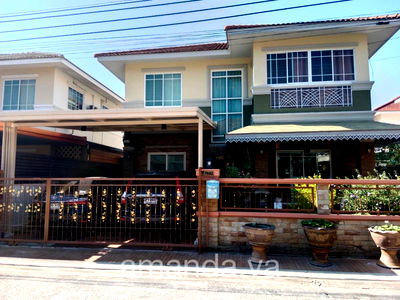 ขายบ้านเดี่ยว : บ้านเดี่ยว 2ชั้น โครงการหมูบ้านนลินวิลล์ 5 ติดอํานวยการสะดวก 