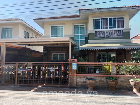 บ้านเดี่ยว 2ชั้น โครงการหมูบ้านนลินวิลล์ 5 ติดอํานวยการสะดวก 