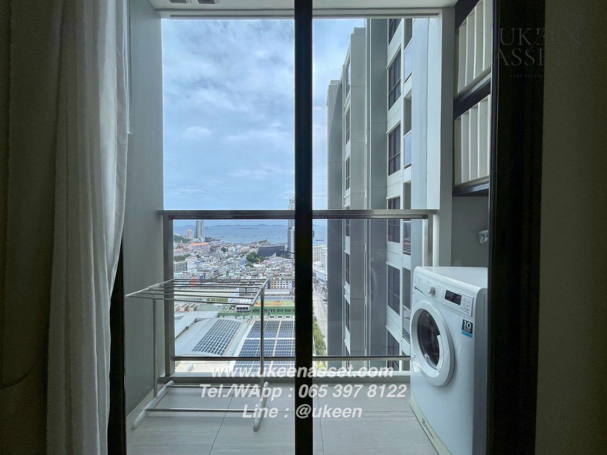 picture UK01-008 For rent KEEN Centre Sriracha Condo 40 sq m. (1 bedroom) 12A floor, city view, beautiful and eye-catching. Free cleaning maid 2 times/week! - 3/15