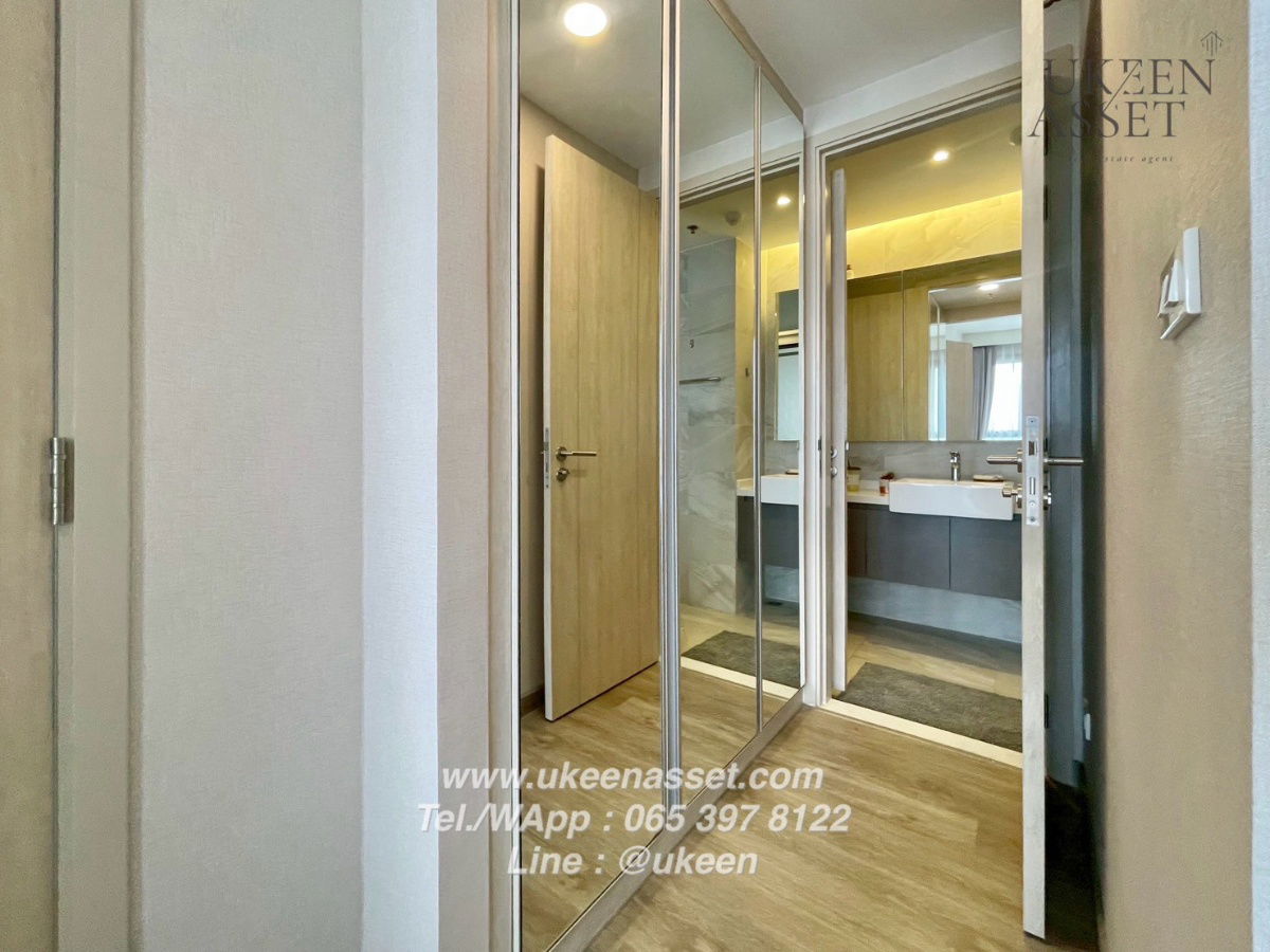 picture UK01-008 For rent KEEN Centre Sriracha Condo 40 sq m. (1 bedroom) 12A floor, city view, beautiful and eye-catching. Free cleaning maid 2 times/week! - 10/15