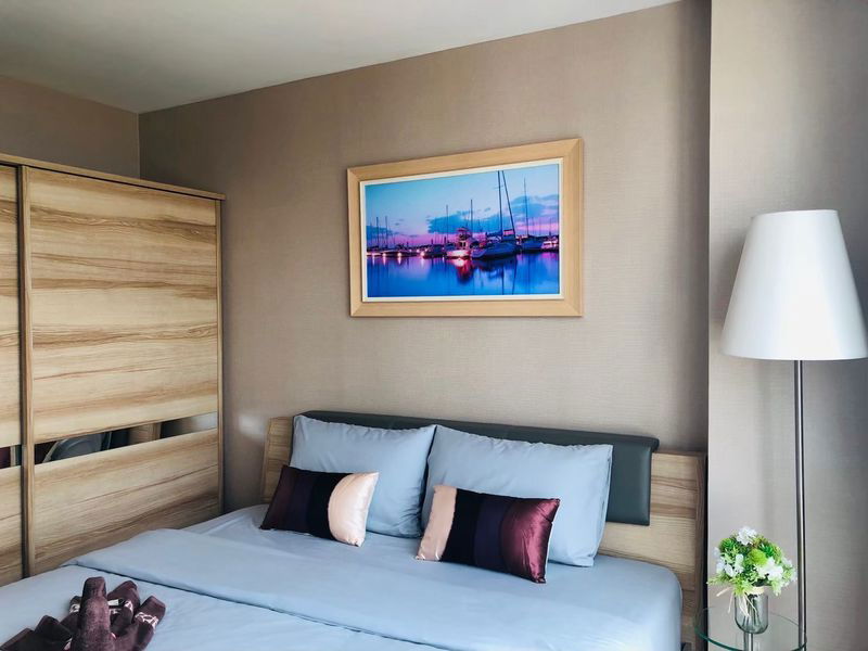 picture Ladda Condo View Sriracha for rent, beautiful room, high floor, sea view, fully furnished, move in ready. - 4/14