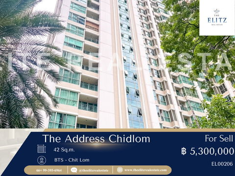 ✨ ซื้อเลยตอนนี้ The Address Chidlom คอนโด High Rise ต่ำกว่าราคาประเมิน สุดๆ 💯 ผ่อนคลายไปกับพื้นที่สีเขียวรอบอาคาร ✔