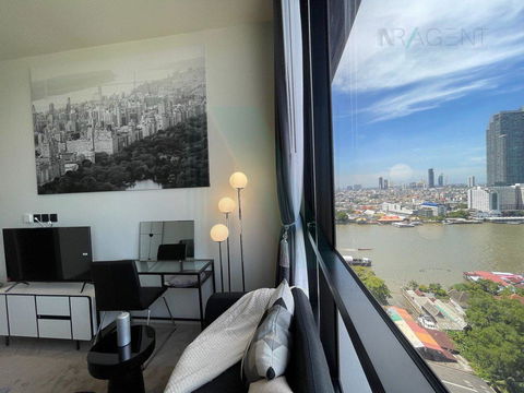 🎉 For rent condo CHAPTER CHAROENNAKHORN-RIVERSIDE Building B, Floor 18,Studio, Room size 25.00 sqm