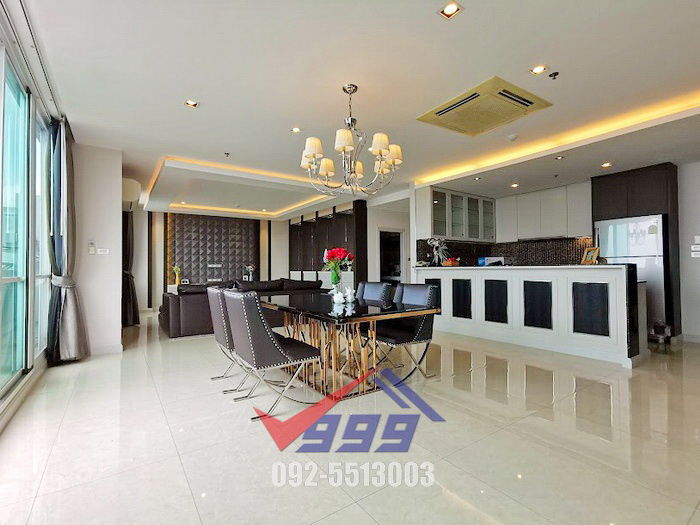 รูป ให้เช่าคอนโด เดอะโฟร์วิงส์ เรสซิเดนซ์  3 ห้องนอน Penhouse Duplex ใกล้ Brighton College Bangkok - รูปที่ 5/64