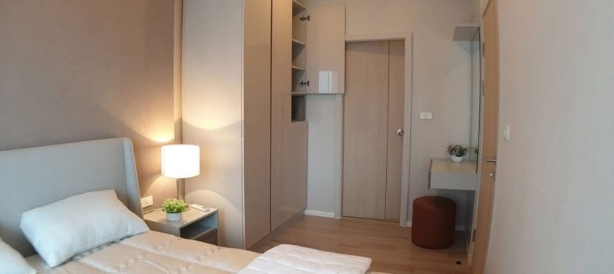 picture P1127 Condo for rent Amber by Eastern Star, next to MRT, purple, open view, built-in room, beautifully decorated, ready to move in. - 8/15