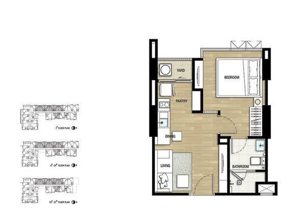 รูป ให้เช่าคอนโด The Room Sukhumvit 69 ใกล้ BTS พระโขนง 28,000 บาท รหัสทรัพย์: RS1186 - รูปที่ 17/23