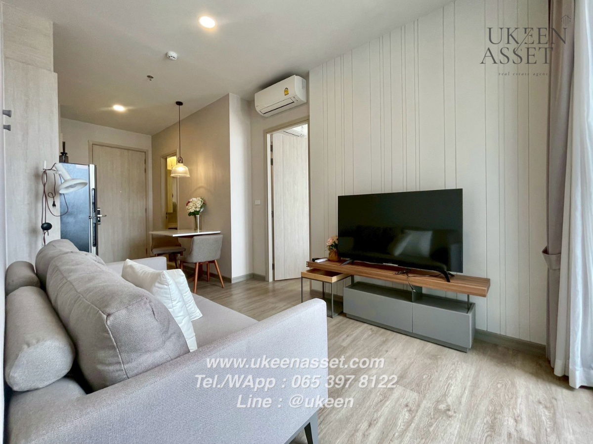 picture UK01-008 For rent KEEN Centre Sriracha Condo 40 sq m. (1 bedroom) 12A floor, city view, beautiful and eye-catching. Free cleaning maid 2 times/week! - 5/15