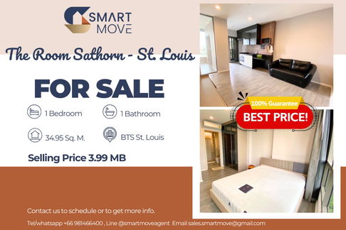 🔥 สำหรับขาย !! 🔥 Code C20221202353..........The Room Sathorn - St.Louis, 1 ห้องนอน, 1 ห้องน้ำ, แต่งครบ, ราคาพิเศษ!!📣📣