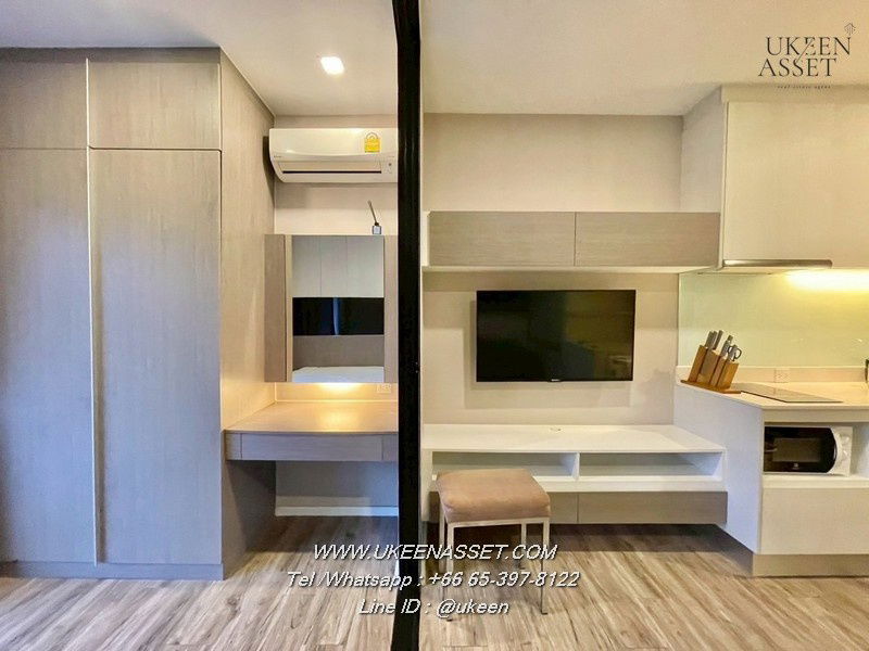 รูป UK01-316 ให้เช่าคอนโด ไนท์บริดจ์ ดิ โอเชี่ยน ศรีราชา: 1 Bedroom 30 ตรม. ชั้น 12  วิวภูเขา | พร้อมอยู่ 8,000 บาท/เดือน - รูปที่ 8/10