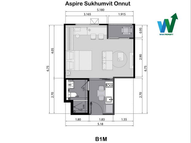 รูป ขายคอนโดมือสอง แอสปาย สุขุมวิท-อ่อนนุช (Aspire Sukhumvit-Onnut)  - รูปที่ 9/10