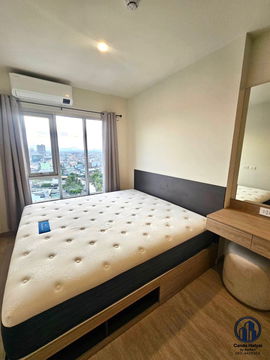 For rent️ Plus connect 1 bedroom, corner room, 18th floor, size 30 sq m. ● Rent 12,000 baht