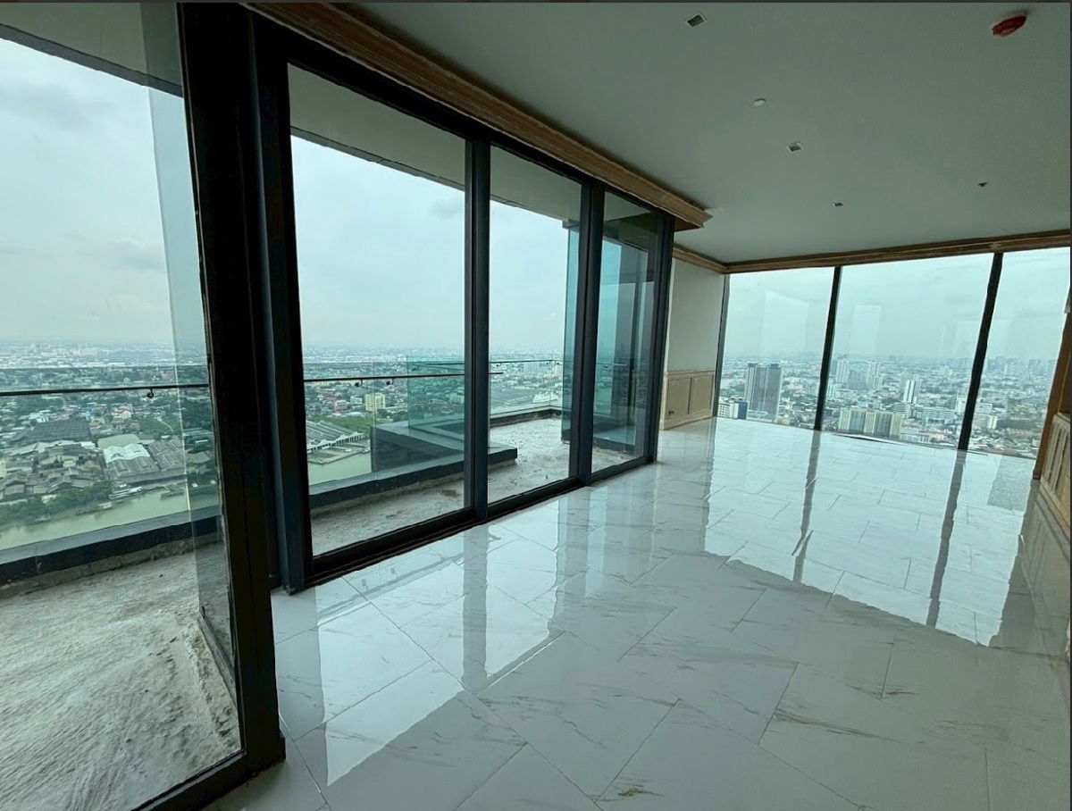 picture Penthouse for sale in a luxury condo with a view of the Chao Phraya River.🛳️🗺️  Project: Canapaya Residence🏦 - 6/30