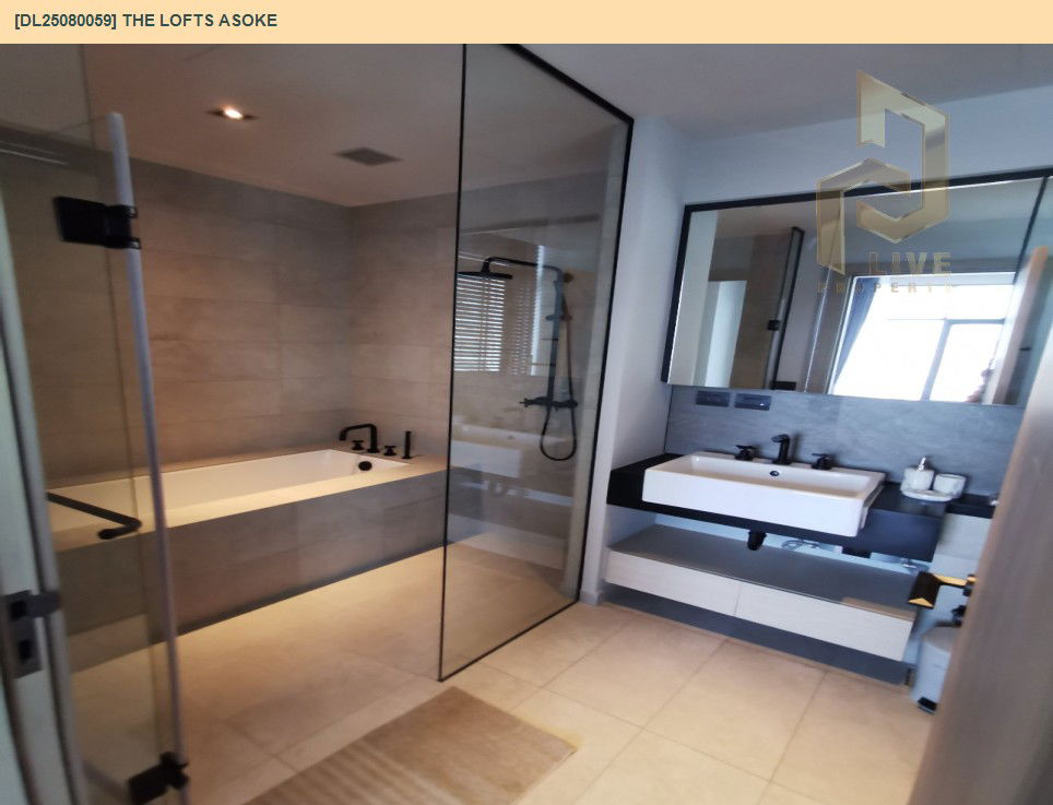 รูป DL25080059 ให้เช่าคอนโด เดอะ ลอฟท์ อโศก (The Lofts Asoke ) ใกล้ MRT เพชรบุรี พร้อมเข้าอยู่ โทรด่วน 0638692663 LineID @655ebbvc - รูปที่ 9/18