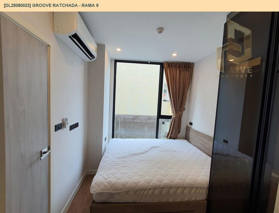 picture DL25080023 Condo for rent, Groove Ratchada - Rama 9 near MRT ศูนย์วัฒนธรรม, ready to move in, call urgently 0656133286 LineID @655ebbvc - 3/8